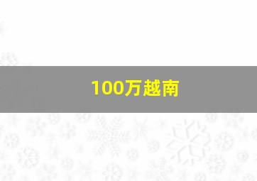 100万越南