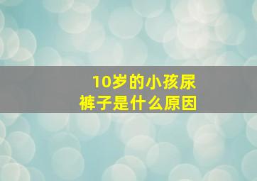 10岁的小孩尿裤子是什么原因