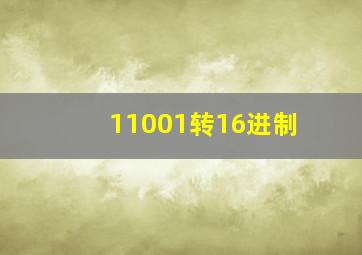 11001转16进制