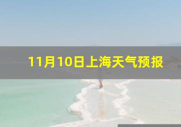 11月10日上海天气预报