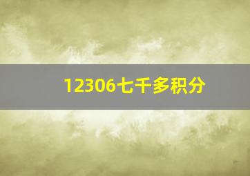 12306七千多积分