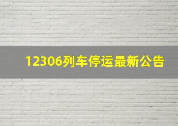 12306列车停运最新公告