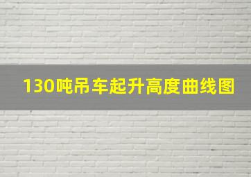 130吨吊车起升高度曲线图