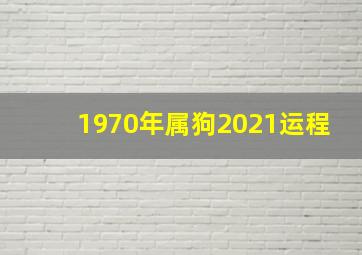 1970年属狗2021运程