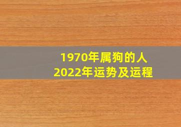 1970年属狗的人2022年运势及运程