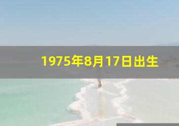 1975年8月17日出生