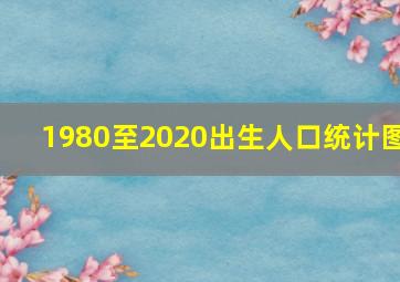 1980至2020出生人口统计图