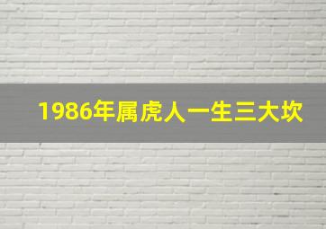 1986年属虎人一生三大坎