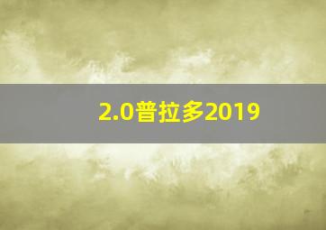 2.0普拉多2019