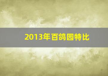 2013年百鸽园特比