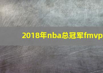 2018年nba总冠军fmvp