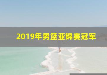 2019年男篮亚锦赛冠军