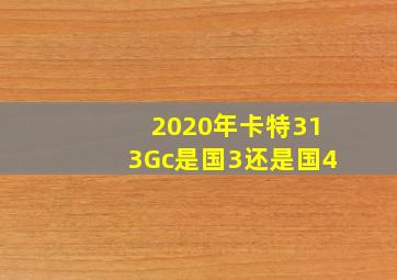 2020年卡特313Gc是国3还是国4