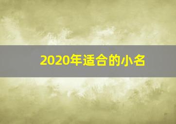 2020年适合的小名