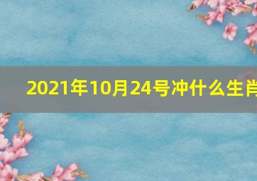 2021年10月24号冲什么生肖