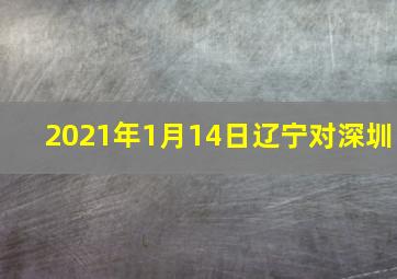 2021年1月14日辽宁对深圳