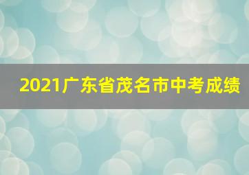 2021广东省茂名市中考成绩