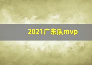 2021广东队mvp