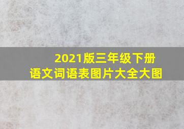 2021版三年级下册语文词语表图片大全大图