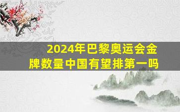 2024年巴黎奥运会金牌数量中国有望排第一吗