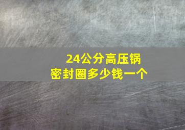 24公分高压锅密封圈多少钱一个