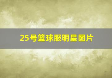 25号篮球服明星图片