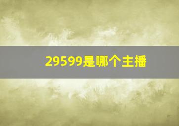 29599是哪个主播