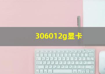 306012g显卡