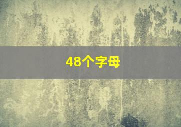 48个字母