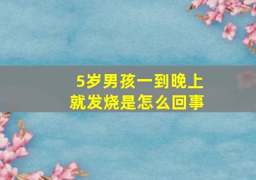 5岁男孩一到晚上就发烧是怎么回事