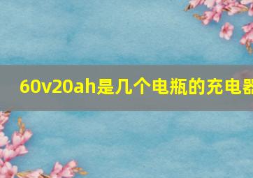 60v20ah是几个电瓶的充电器