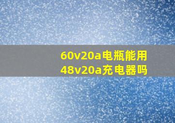 60v20a电瓶能用48v20a充电器吗