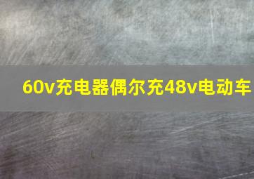 60v充电器偶尔充48v电动车