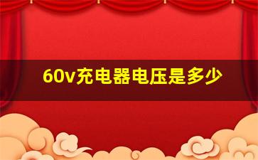 60v充电器电压是多少