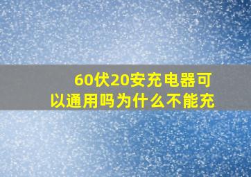 60伏20安充电器可以通用吗为什么不能充