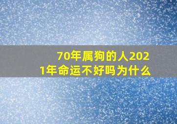 70年属狗的人2021年命运不好吗为什么