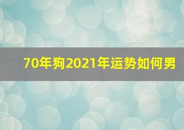 70年狗2021年运势如何男