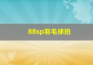 88sp羽毛球拍