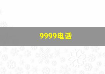 9999电话