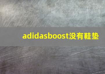 adidasboost没有鞋垫