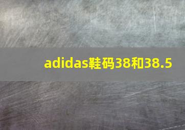 adidas鞋码38和38.5