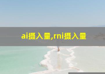 ai摄入量,rni摄入量