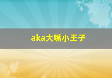 aka大嘴小王子