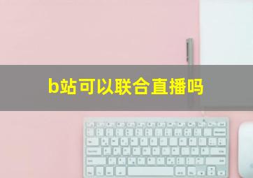 b站可以联合直播吗