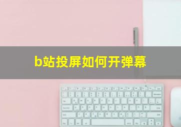 b站投屏如何开弹幕