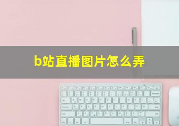 b站直播图片怎么弄