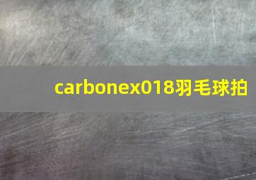 carbonex018羽毛球拍