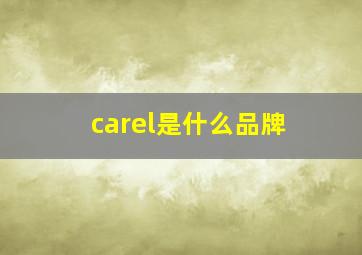 carel是什么品牌