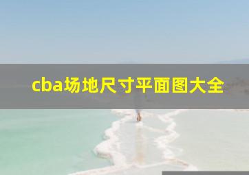 cba场地尺寸平面图大全