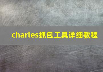 charles抓包工具详细教程